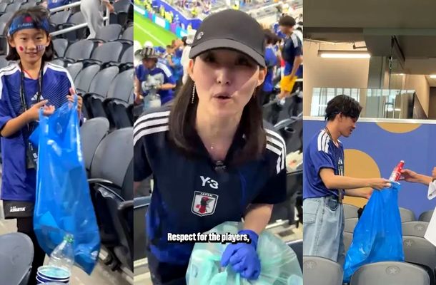 VIDEO | Fanii japonezi au lovit din nou. Au stat şi au făcut curat în tribune după meciul naţionalei lor cu Olanda